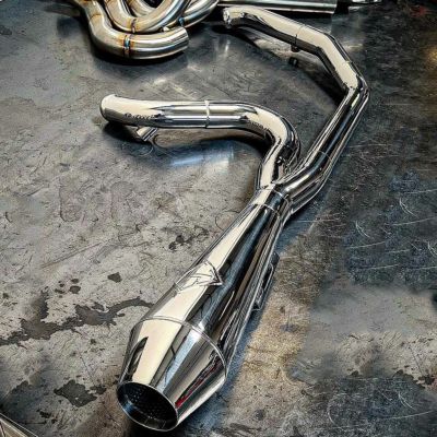 M8ツーリング Lane Splitter フルエキゾーストマフラー (ポリッシュ) SP Concepts