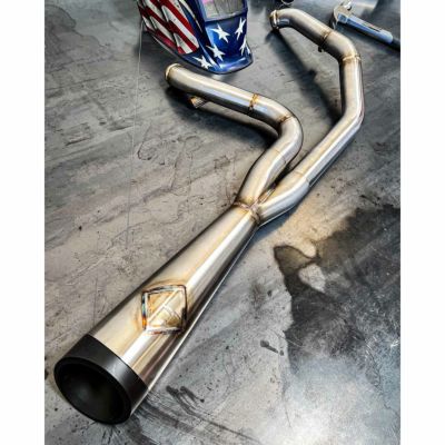 スポーツスター カットバック フルエキゾーストマフラー (ステンレス) SP Concepts