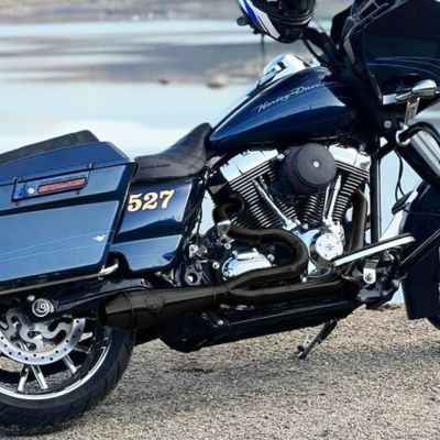 1995～2016 ツーリング ビッグボア フルエキゾーストマフラー (ブラック) SP Concepts