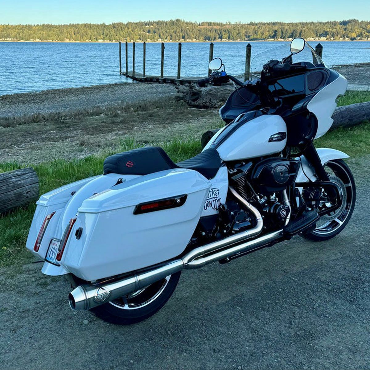 1995～2016 ツーリング フルレングス フルエキゾーストマフラー (ポリッシュ) SP Concepts1