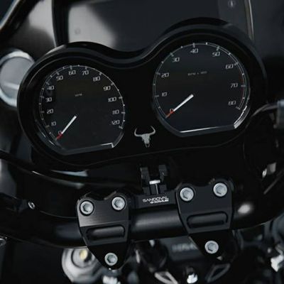 2015～2023 ロードグライド Sandoval Open Road ハンドル/ライザーキット 10.5インチ ゲージマウント付 (ブラック) KRAUS