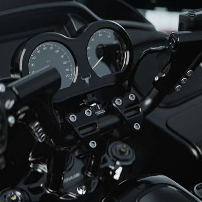2015～2023 ロードグライド Sandoval Open Road ハンドル/ライザーキット 14.5インチ ゲージマウント付 (ブラック) KRAUS