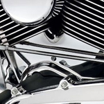 シリンダーベースカバー クローム