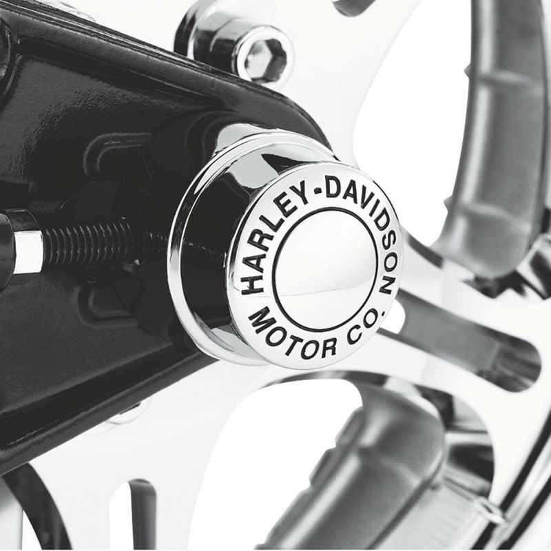 新品　ハーレー純正　ダイナ　ソフテイル　リア　アクスルナットカバー　ブラス 43000050-1.jpg