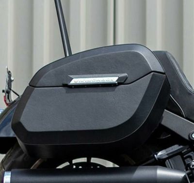 M8 ローライダー/S Darkin 32L クイックマウント・ラージサドルバッグ (レザーラップ) Viking Bags