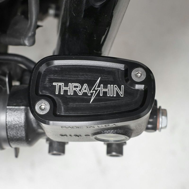 M8 ソフテイル リアブレーキマスターシリンダー・リザーバーキャップ (コントラストカラー) Thrashin Supply1