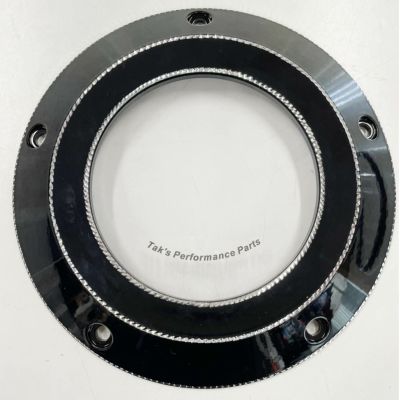 【セール】TAK'S PERFORMANCE PARTS シースルー ナローダービーカバー インナータイプ ブラック/ダイアモンドカット 2016以降ツーリング