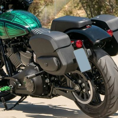 M8 ストリートボブ、スタンダード Ironclad 20L クイックマウント・ミディアムサドルバッグ (左用) Viking Bags
