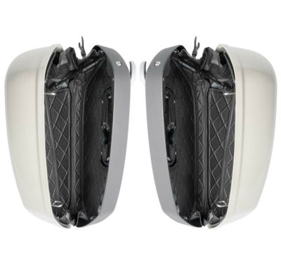 M8 ローライダーST、エルディアブロ、スポーツグライド用 サドルバッグライナー (ブラック/ブラック) Hog Workz