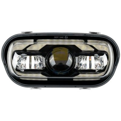 M8 ファットボブ用 LEDヘッドライト (ブラック) Hog Workz