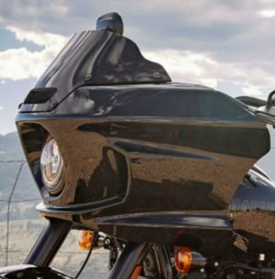 M8 ローライダーST、エルディアブロ サマースクリーン ベント付き (ダークグレー) Clearview Shields