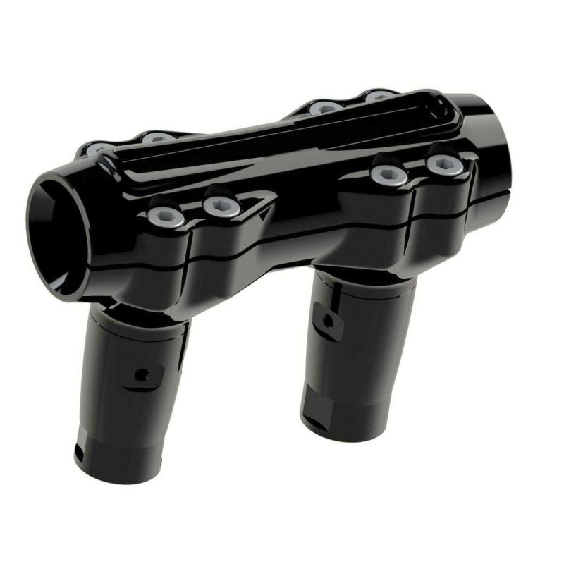 2024以降 ロードグライド Atlas Wide ファットハンドルバー用 ライザー (グロスブラック) Thunderbike1