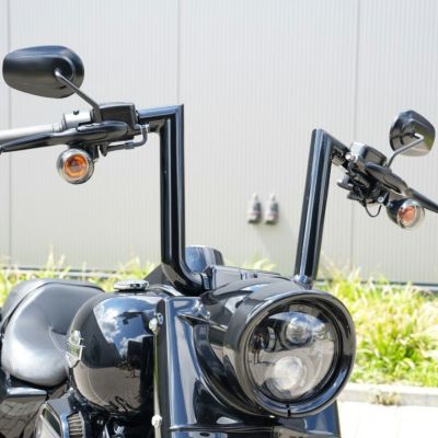 2017～2020 ロードキングスペシャル Atlas ファットハンドルバー 35cm (グロスブラック) Thunderbike