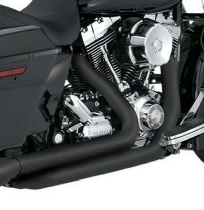 バンス＆ハインズ （VANCE&HINES）　ドレッサーデュアル（触媒なし独立管エキパイ）ブラック　2009～2016ツーリング用