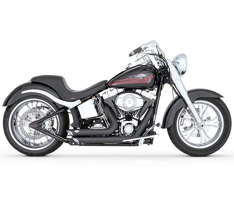 Vance&Hines（バンス＆ハインズ） Shortshots Staggered ブラック ソフテイル-02