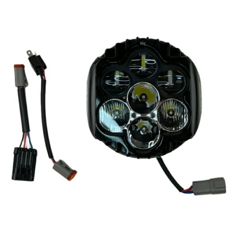 1994～2023 ストリートグライド、エレクトラグライド、ロードキング Shark Demon 2 LEDヘッドライト Custom Dynamics4