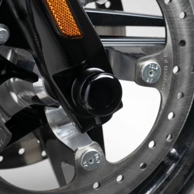 2024以降 ロードグライド、ストリートグライド フロントアクスルナットカバー (グロスブラック)