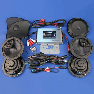 2016以降 ロードグライドウルトラ/リミテッド ROKKER ステージ6 400Wアンプ/スピーカーキット J&M