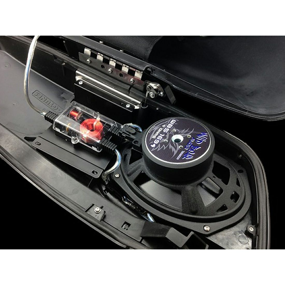 2014以降ツーリング WILD BOAR 6x9インチ サドルバッグスピーカー/400Wアンプキット HogTunes4