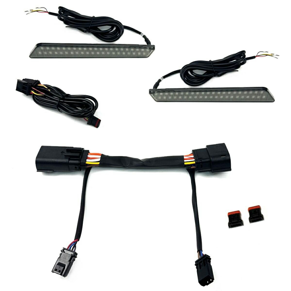 2024以降 ロードグライド、ストリートグライド サドルバッグラッチライト (スモーク) Custom Dynamics4