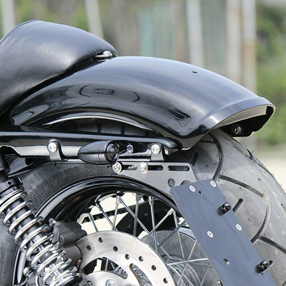 GLEAMING WORKS ショートリブフェンダー ブラック塗装仕上 スポーツ 
