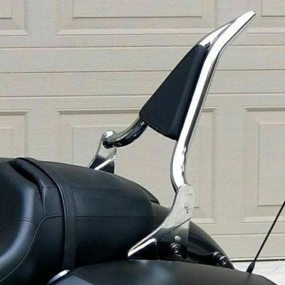 2013～2017 FXSB/SE、FXSE デタッチャブル バックレスト 16インチ高 1.5インチ径 クローム パッド付 Siouxside Choppers