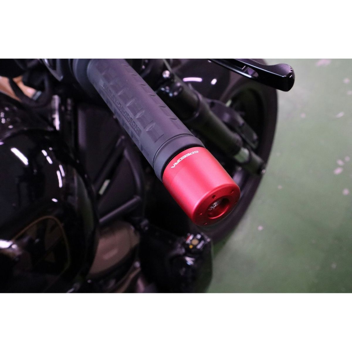 スポーツスターS、ナイトスター ハンドルバーエンド・TypeB (マットカラーアルマイト) SPEEDRA6