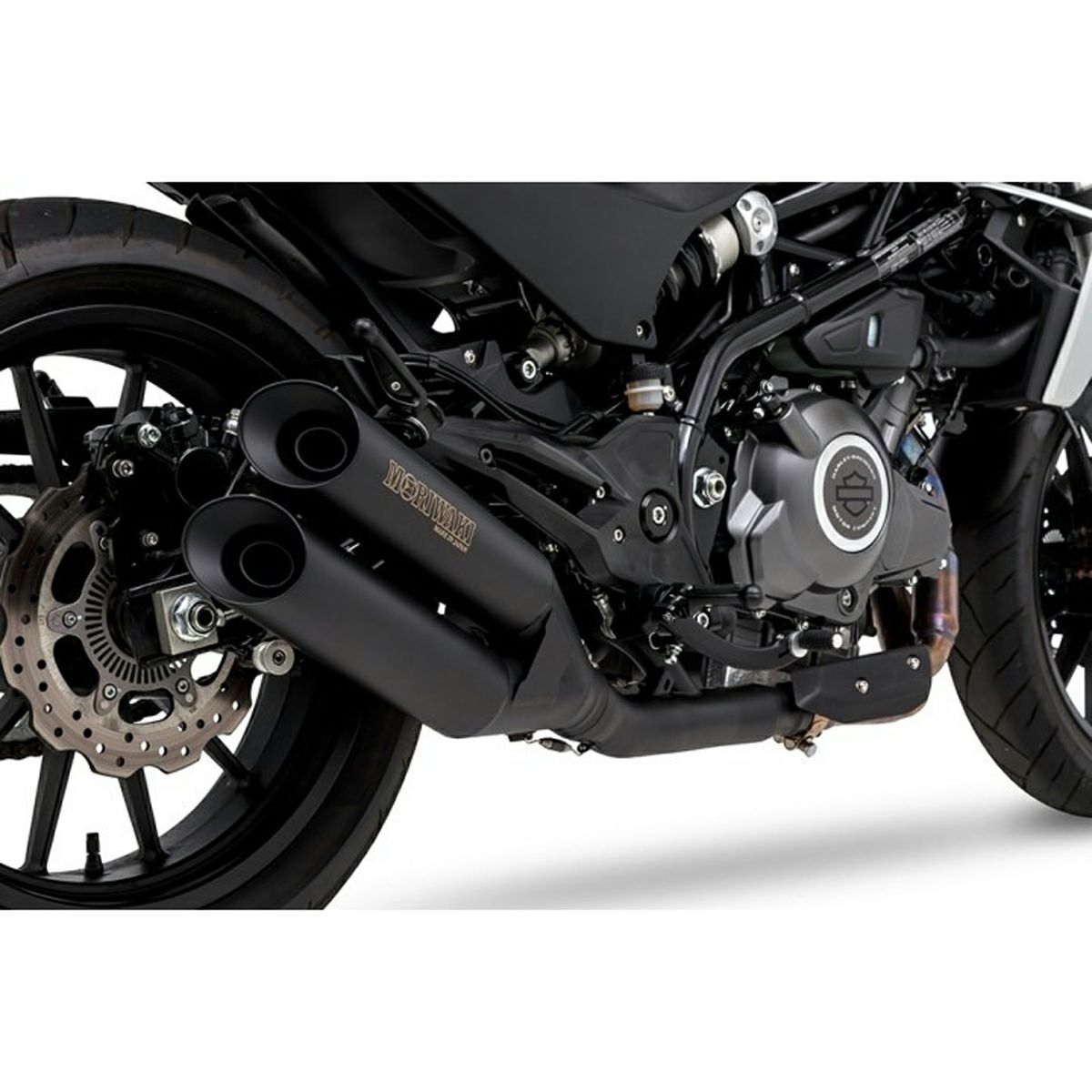 ハーレー X350 クロスツイン・2本出しスリップオンマフラー JMCA MOROWAKI4