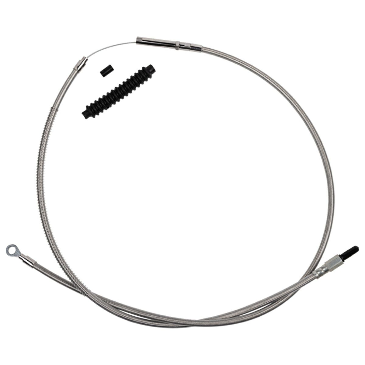 M8 ファットボーイ、ストリートボブ、スタンダード 標準長ワンピースクラッチケーブル 70インチ (ステンレス) BARNETT2