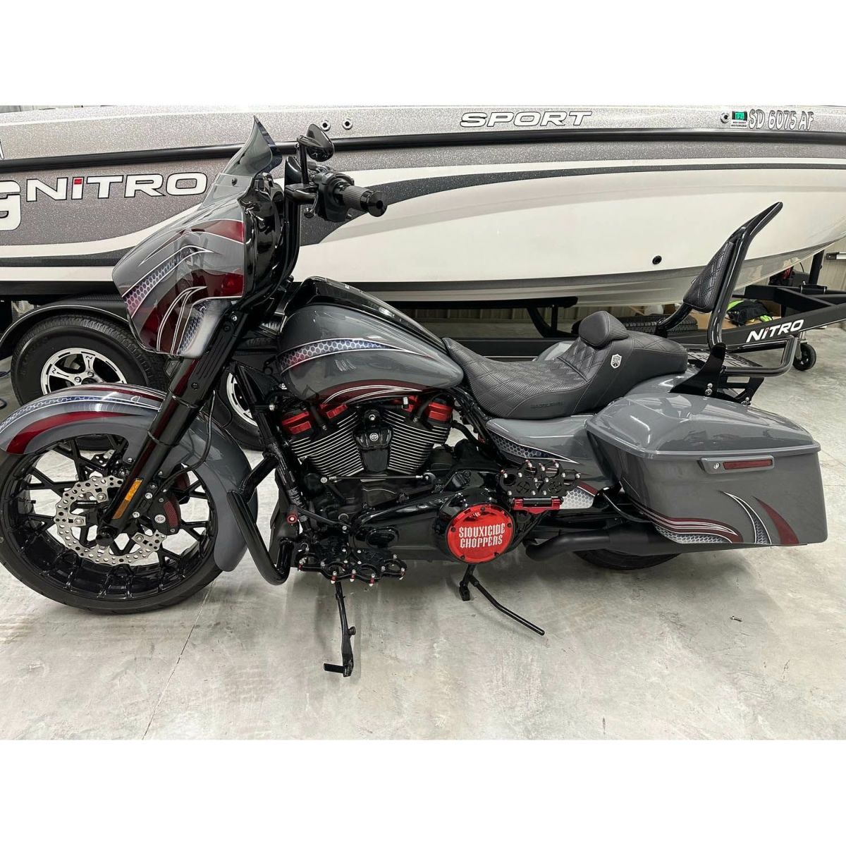 2024以降 ストリートグライド VILLAIN ハンドルバー (ブラック) Siouxicide Choppers4