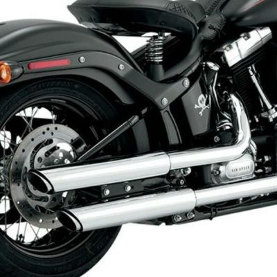 【セール】」バンス＆ハインズ （VANCE&HINES）PCX仕様 ツインスラッシュ・マフラー　ソフテイルFLSTN/FLSTSB/FLS