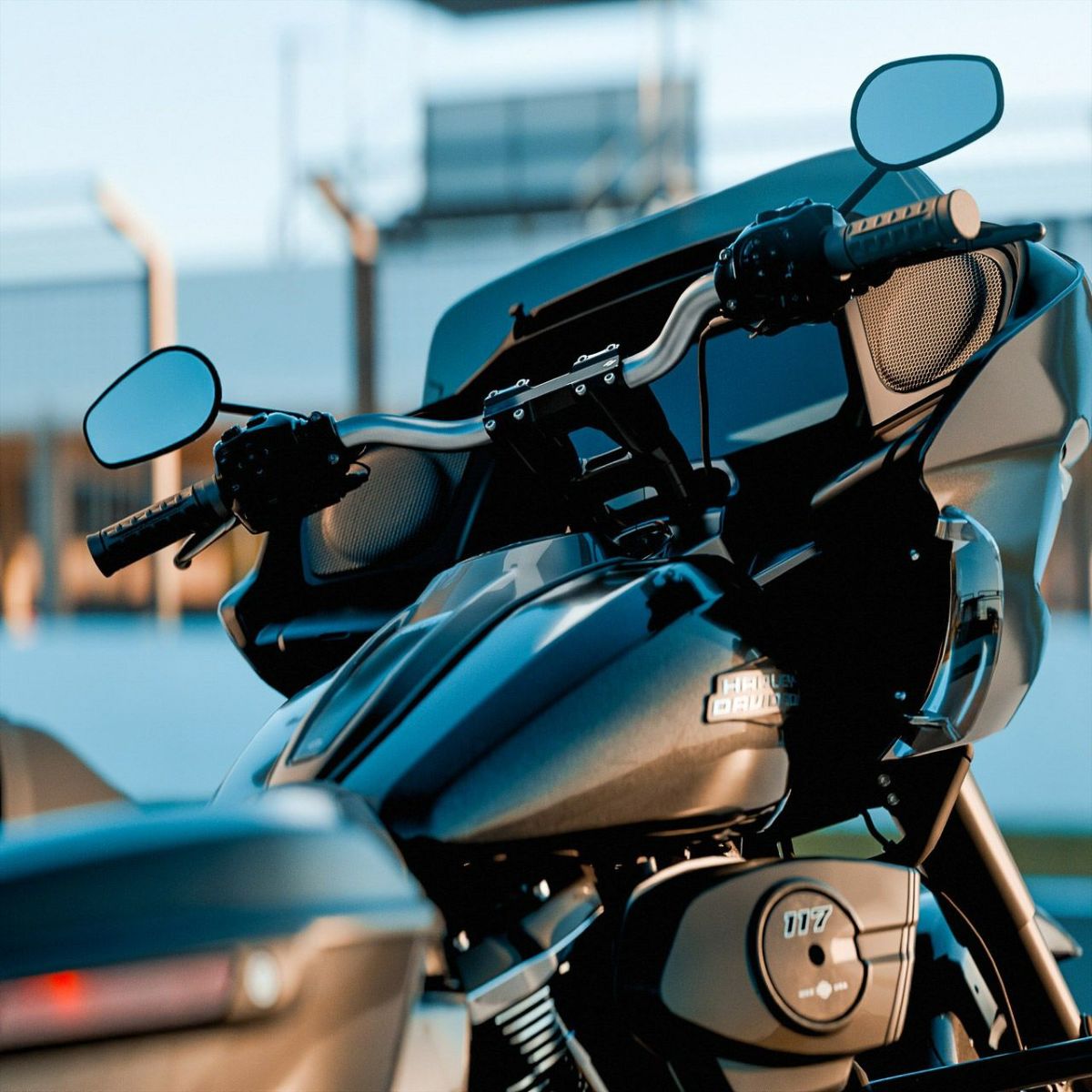 2024以降 ロードグライド、ストリートグライド KRローハンドルバー (チタニウム) KRAUS10