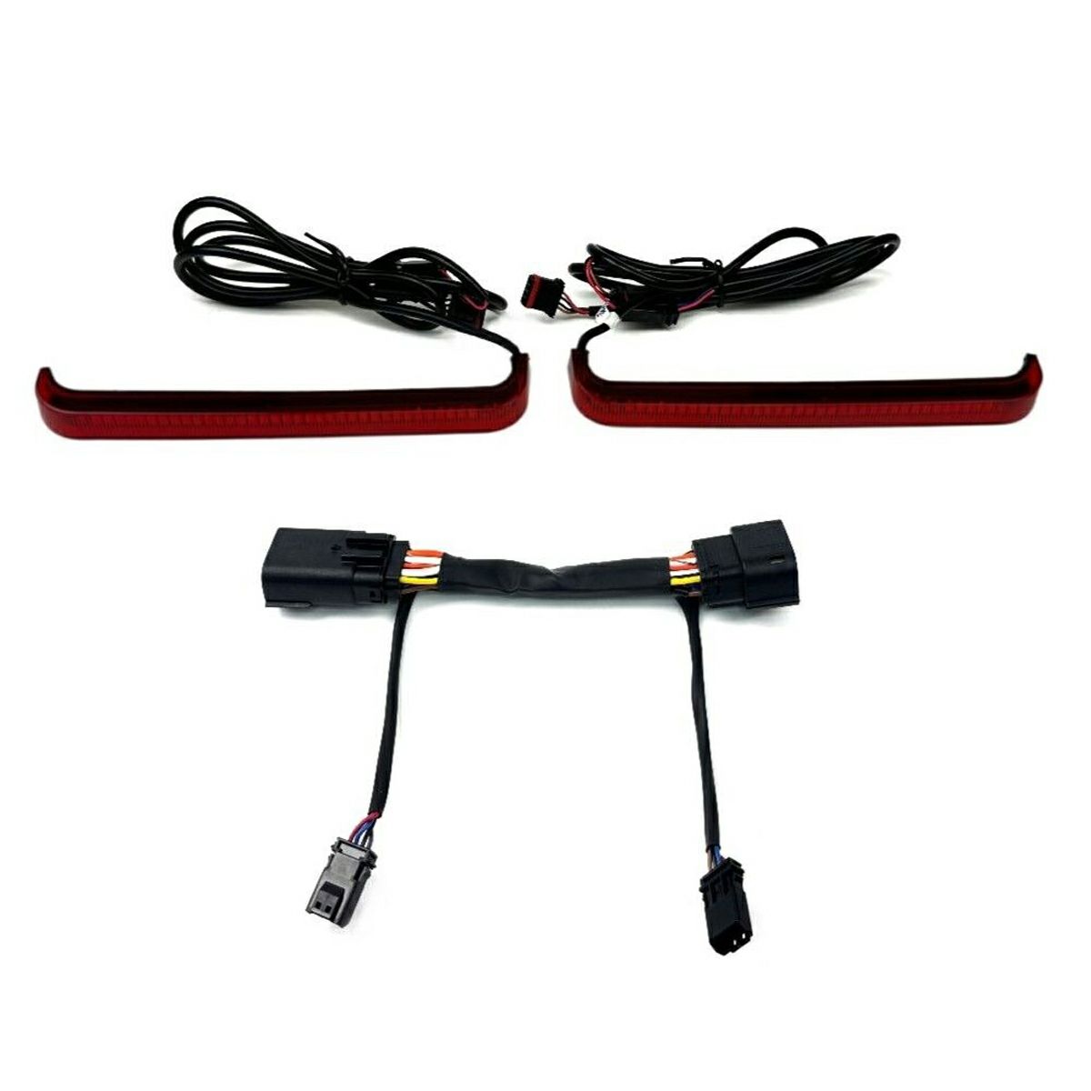 2024以降 ロードグライド、ストリートグライド ロープロファイル・サドルバッグライト (レッドレンズ) Custom Dynamics4