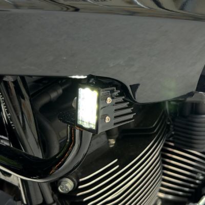 ローライダーST、エルディアブロ ハイパフォーマンス LEDフロントターンシグナル (ブラック) Custom Dynamics