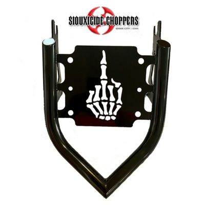 M8 ローライダー/S/ST、スポーツグライド エクスカリバーバックレスト用ラゲッジラック FINGER (ブラック) Siouxicide Choppers