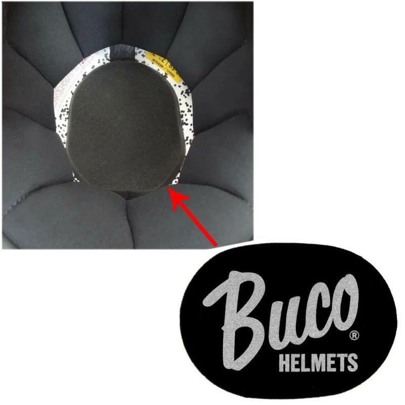 Buco ブコヘルメット 薄型インナーヘッドパッド  ロゴデザイン