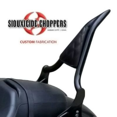 M8 ブレイクアウト、ファットボーイ エクスカリバー・16インチバックレスト/DDステッチバックレスト付 (ブラック) スーサイドチョッパーズ
