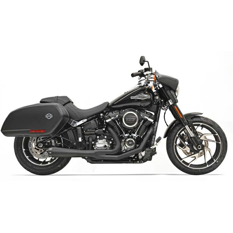 ローライダーS、スポーツグライド、エルディアブロ 2-1 ロードレイジ3 フルエキゾーストマフラー (ブラック) バッサーニ Bassani2