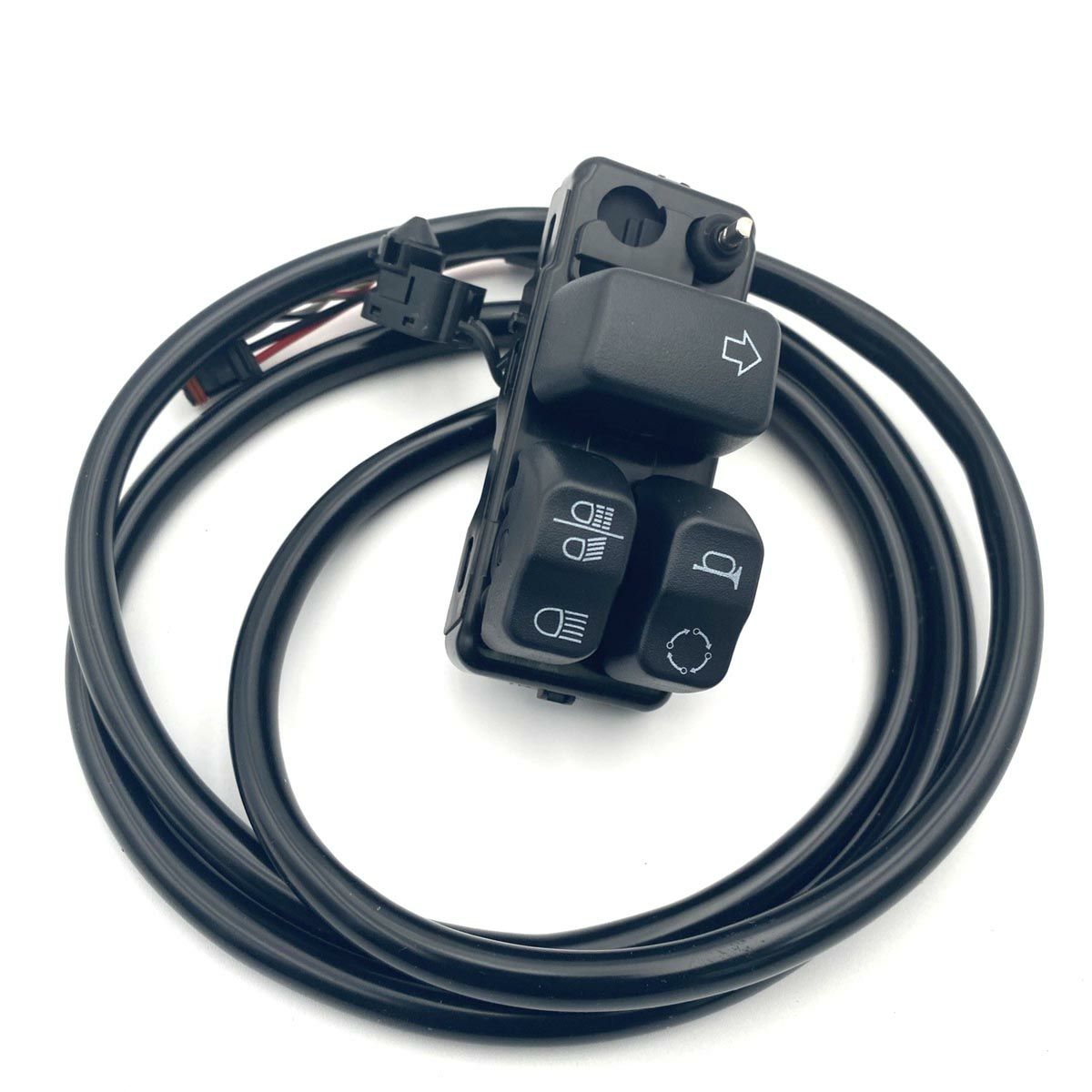 2016以降 ソフテイル、ダイナローライダーS 左スイッチモジュール (ブラック)