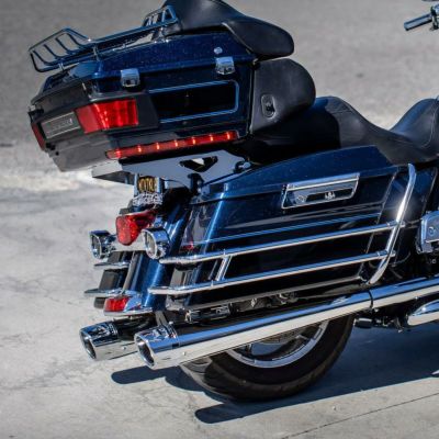 ハーレー TC ツーリング スリップオンマフラー COMBAT FLUTED 4.5インチ クローム フリーダム パフォーマンス