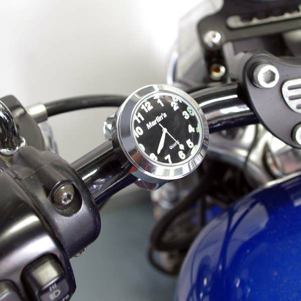 Marlin's 防水時計ハンドルバーマウント・ブラックフェイス-01