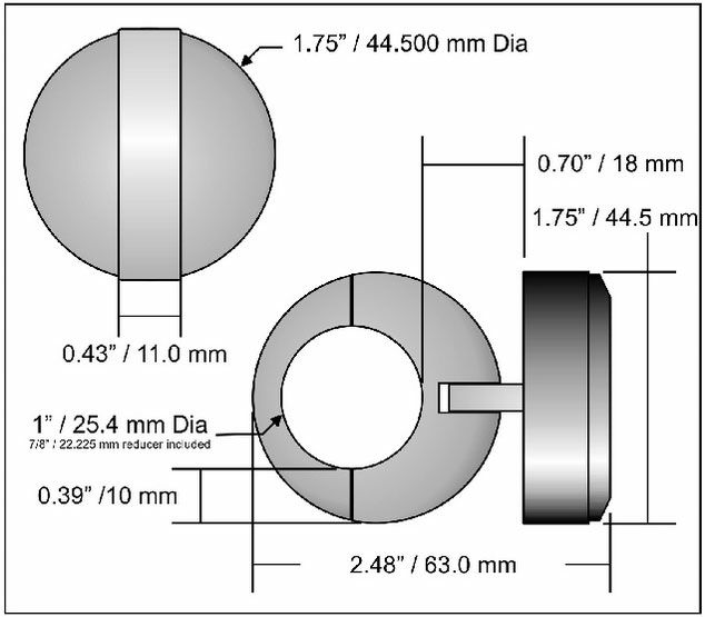 Marlin's 防水時計ハンドルバーマウント・ブラックフェイス-03