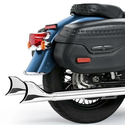 ハーレー M8 ソフテイル フルエキゾーストマフラー TUCK & UNDER TRUE-DUAL シャークテール 36インチ クローム フリーダム パフォーマンス