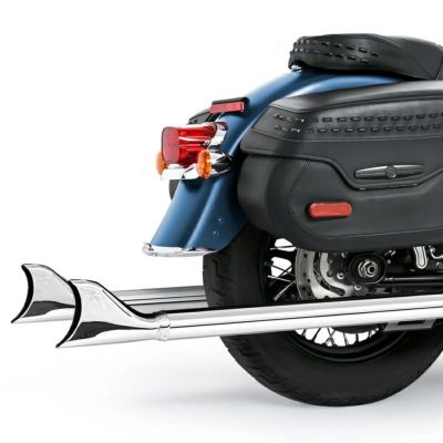 ハーレー M8 ソフテイル フルエキゾーストマフラー TUCK & UNDER TRUE-DUAL シャークテール 42インチ クローム フリーダム パフォーマンス