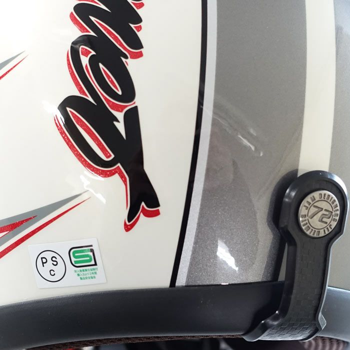 JJシリーズ RODKIN ジェットヘルメット ホワイト 72JAM 6