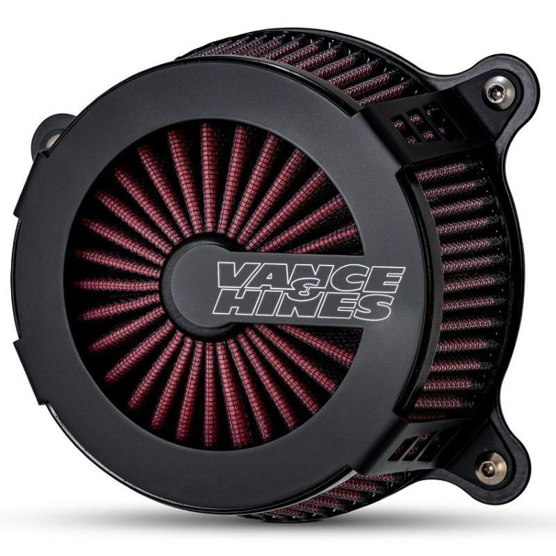 2024以降 ロードグライド、ストリートグライド VO2 ケージファイター エアクリーナー (マットブラック) バンスアンドハインズ