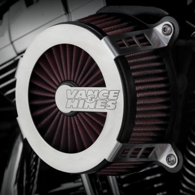 2024以降 ロードグライド、ストリートグライド VO2 Kage Fighters エアクリーナー (ブラシ仕上げ) バンスアンドハインズ