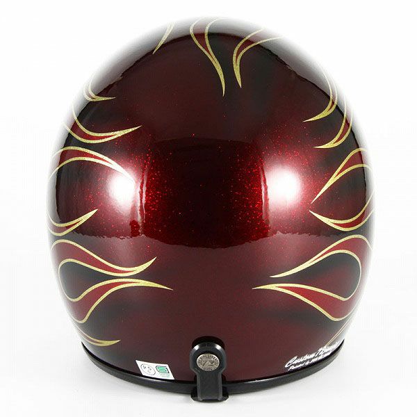 JCPシリーズ FLAMES ジェットヘルメット レッド 72JAM 5