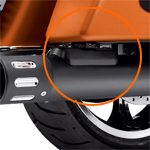 CFR M8ツーリング 4.5インチ スリップオンマフラー ダブル