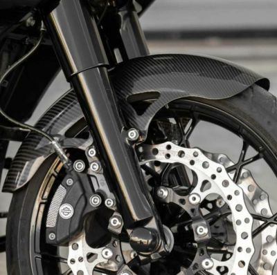 【セール】2024以降 ロードグライド、ストリートグライド 19インチ プロスポーツ・カーボンフロントフェンダー アレンネス
